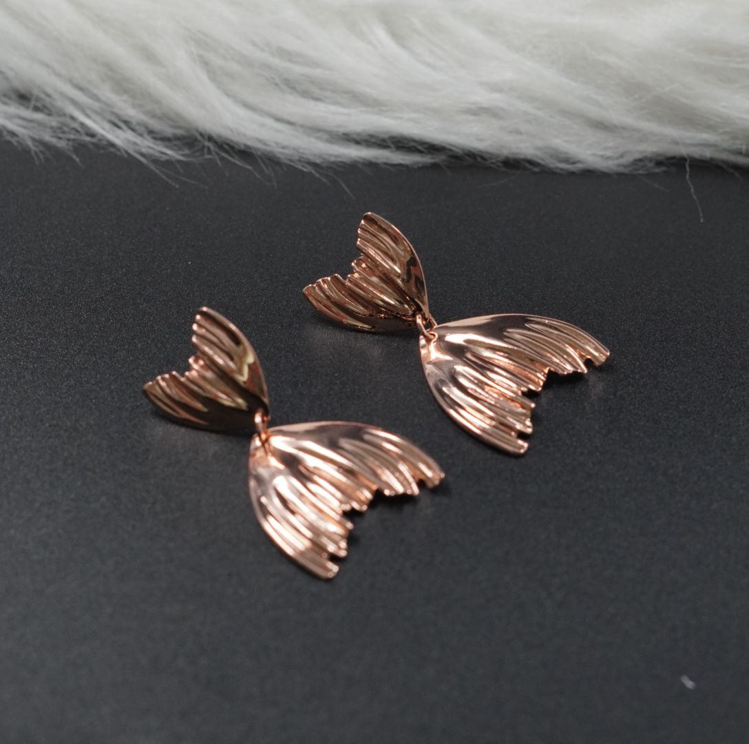 Miniatura 3 de ARETE RODIO TIPO SIRENA ROSADO